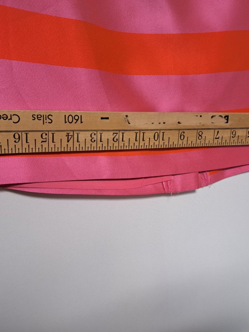 FUN DONCASTER HOT PINK & ORANGE STRIPED MINI SKIRT SMALL MED SEE PICTURES - Picture 4 of 7